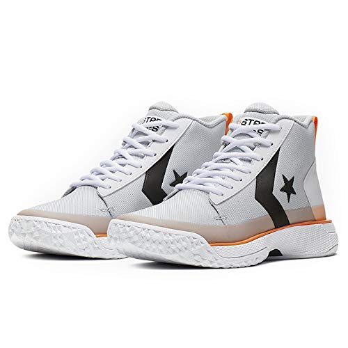Converse Star Series BB - Zapatillas de baloncesto para hombre, blanco (Platino puro/mandarina negrita.), 43 EU