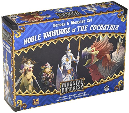 CoolMiniOrNot CMNMD005 Noble Warriors vs The Cockatrix: Massive Darkness, Multicolor