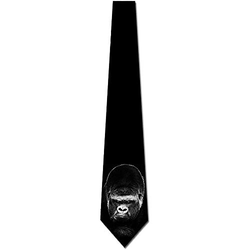 Corbata Corbatas Gorila Corbatas De Corbata Animal Para Hombre Corbatas De Seda,Largo145Cm