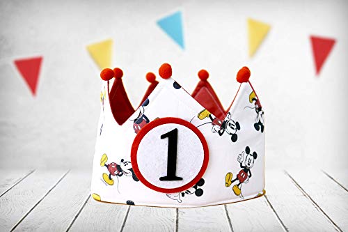 Corona Cumpleaños Mikey Mouse Disney (Incluye todos los números) - Beneficios destinados a entidad sin ánimo de lucro
