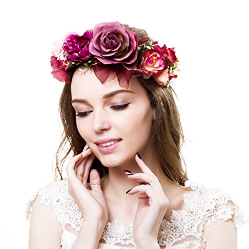 Corona de Ever Fairy® de estilo griego, rústico y natural Flower Crown - A Talla única Corona de Ever Fairy® de estilo griego, rústico y natural Flower Crown - A Talla única