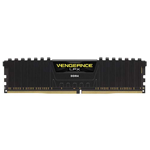 Corsair CMK8GX4M1A2400C16 Vengeance LPX 8 GB (1 x 8 GB) DDR4 2400 MHz C16 XMP 2.0 Módulo de Memoria de Alto Rendimiento, Negro Corsair CMK8GX4M1A2400C16 Vengeance LPX 8 GB (1 x 8 GB) DDR4 2400 MHz C16 XMP 2.0 Módulo de Memoria de Alto Rendimiento, Negro