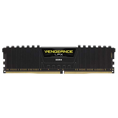 Corsair CMK8GX4M1A2400C16 Vengeance LPX 8 GB (1 x 8 GB) DDR4 2400 MHz C16 XMP 2.0 Módulo de Memoria de Alto Rendimiento, Negro