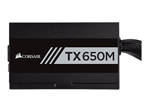 Corsair TXM Series TX650M, Fuente de Alimentación (Semi Modular, 80 Plus Gold, EU), 650 W, Negro Corsair TXM Series TX650M, Fuente de Alimentación (Semi Modular, 80 Plus Gold, EU), 650 W, Negro