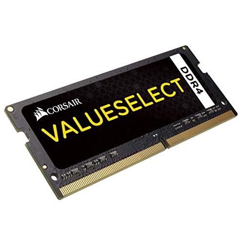 Corsair Value Select - Módulo de Memoria de 16 GB (1 x 16 GB, SODIMM, DDR4, 2133 MHz), Negro (CMSO16GX4M1A2133C15)