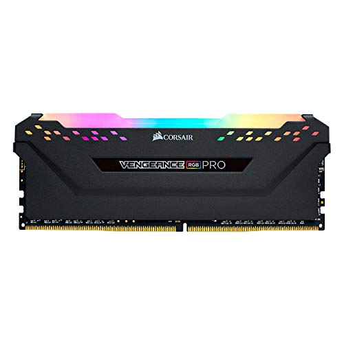 Corsair Vengeance RGB PRO 16 GB (2 x 8 GB) DDR4 3200 MHz C16 XMP 2.0 RGB LED Iluminación Módulo de Memoria de Alto Rendimiento, Negro