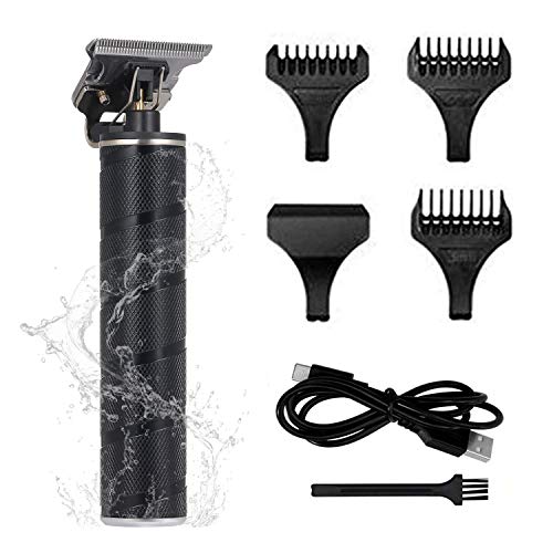 Cortadora de Cabello Eléctrica para Hombres, Anself Cortapelos Hombre Impermeable Profesional con Carga USB Adecuada para el Hogar y la Peluquería (Negro)