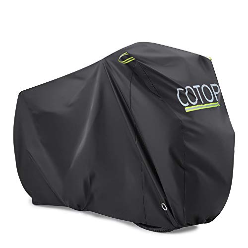 COTOP Funda para Bicicleta, 210T Cubierta Impermeable para Bicicleta Protección UV Anti Polvo Lluvia con Orificios de Bloqueo para Bicicleta de montaña/Bicicleta de Carretera/Bicicleta de Ruta COTOP Funda para Bicicleta, 210T Cubierta Impermeable para Bicicleta Protección UV Anti Polvo Lluvia con Orificios de Bloqueo para Bicicleta de montaña/Bicicleta de Carretera/Bicicleta de Ruta