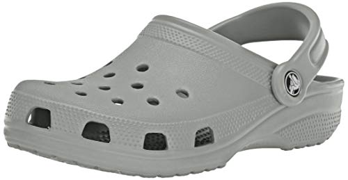 Crocs Classic U, Zuecos con Correa Trasera Unisex Adulto, Gris (Gris Claro), 37/38 EU