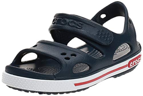 Crocs Crocband II Sandal PS K, Sandalias Unisex Niños, Azul (Navy/White), 20/21 EU
