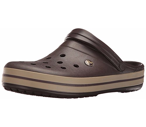 Crocs Crocband U, Zuecos Unisex Adulto, Marrón (Espresso-Khaki), 46-47 EU