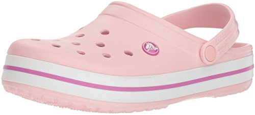 Crocs Crocband Unisex, Zuecos Mujer, Pearl Pink/Wild Orchid, 39/40 EU