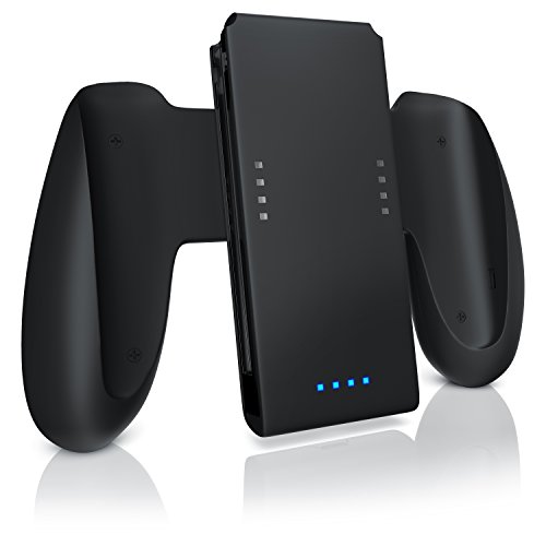 CSL - Nintendo Switch Joy-Con Cargador de batería Charger - Carga mientras juegas - Batería recargable de iones de litio de 1000 mAh - LED de estado - Comfort Grip CSL - Nintendo Switch Joy-Con Cargador de batería Charger - Carga mientras juegas - Batería recargable de iones de litio de 1000 mAh - LED de estado - Comfort Grip