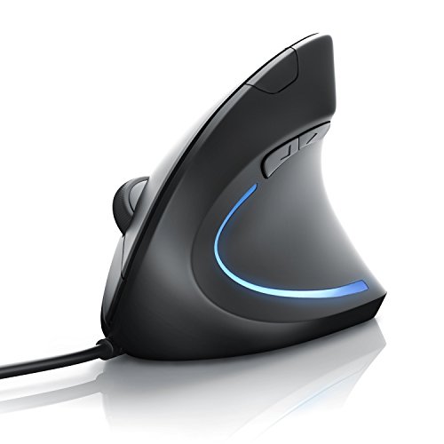 CSL - Ratón óptico TM137U - Forma Vertical - Diseño ergonómico - Prevención de Codo de tenista - Enfermedad del ratón - Protege Especialmente el Brazo - 5 Botones CSL - Ratón óptico TM137U - Forma Vertical - Diseño ergonómico - Prevención de Codo de tenista - Enfermedad del ratón - Protege Especialmente el Brazo - 5 Botones