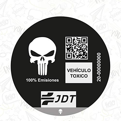 CUAC REVOLUTION Vinilo Adhesivo Pegatina Sticker Distintivo Ambiental Coche VEHICULO TOXICO JDT CUAC REVOLUTION Vinilo Adhesivo Pegatina Sticker Distintivo Ambiental Coche VEHICULO TOXICO JDT