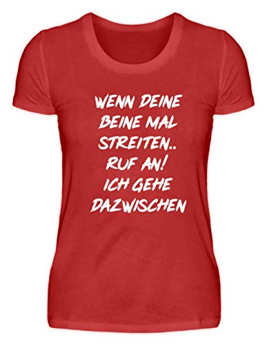 Cuando Tus piernas se pelean, llámenos. Voy a Hablar de ello. Divertida Camiseta para Mujer de Flirt Design. Rojo XXL Cuando Tus piernas se pelean, llámenos. Voy a Hablar de ello. Divertida Camiseta para Mujer de Flirt Design. Rojo XXL