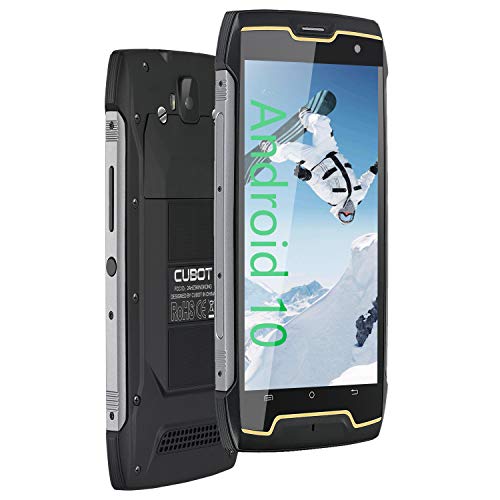 CUBOT King Kong CS Móvil Libre Resistente, Smartphones Antigolpes Impermeables IP68, 4400mAh, Android 10, Pantalla 5 Pulgadas HD, 16 GB ROM(Ampliable 64GB), Dual SIM, 13,0MP Cámara, Face-ID