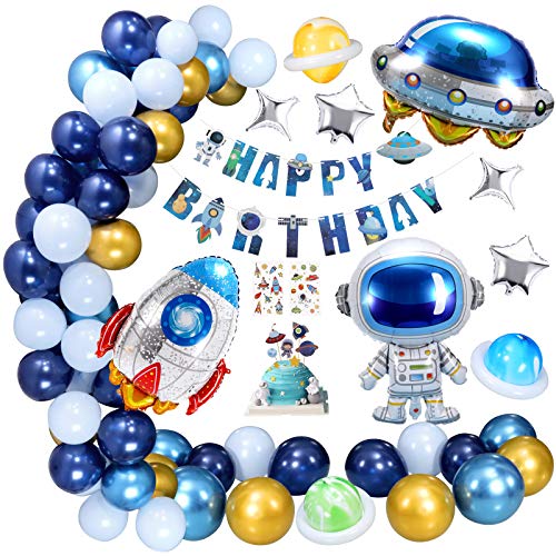 Cumpleaños Decoracion, 72 Piezas Decoración de Cumpleaños Globos de Pancartas Aluminio Globo de Espacio Tema Partypara Niñas Niños Cumpleaños Decoracion, 72 Piezas Decoración de Cumpleaños Globos de Pancartas Aluminio Globo de Espacio Tema Partypara Niñas Niños