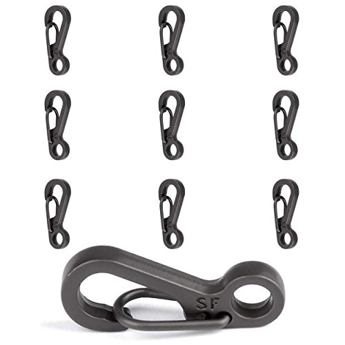 CZ Store ✮Garantía De por Vida✮-Mini Mosquetón-Lote de 10-Mini-Mosquetón-Peso máximo 15 KG-Llavero Mosquetón-Gris O Negro-Llavero Mosquetón para Camping/Senderismo/Escalada CZ Store ✮Garantía De por Vida✮-Mini Mosquetón-Lote de 10-Mini-Mosquetón-Peso máximo 15 KG-Llavero Mosquetón-Gris O Negro-Llavero Mosquetón para Camping/Senderismo/Escalada