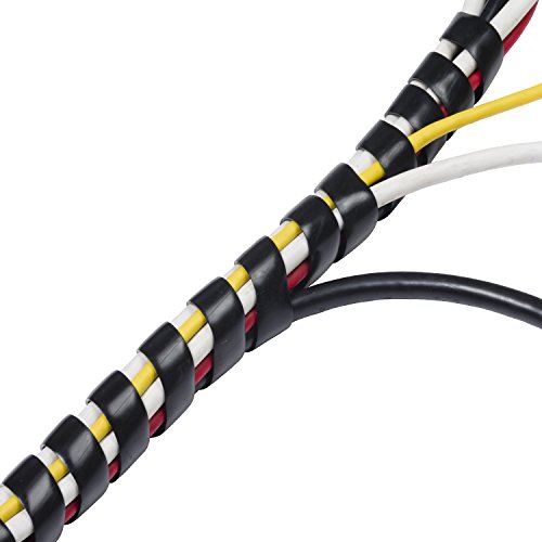 D-Line CTW2.5B Envoltura para gestión de disposición de cables 2,5 m-Negra, 2.5m