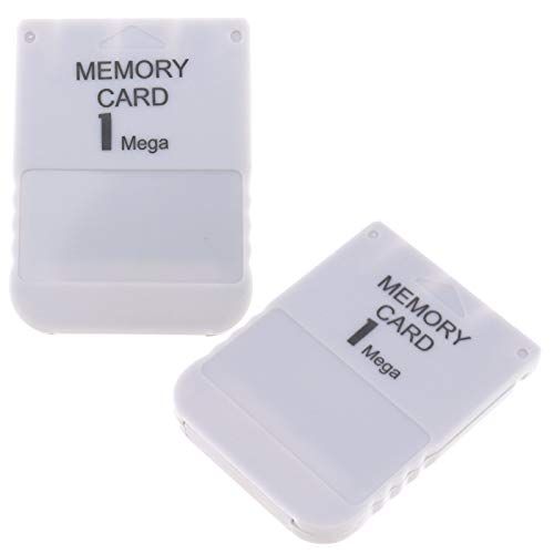 D2D 2 tarjetas de memoria de 1 MB compatibles con Sony PS1 Playstation 1 PSX Game System