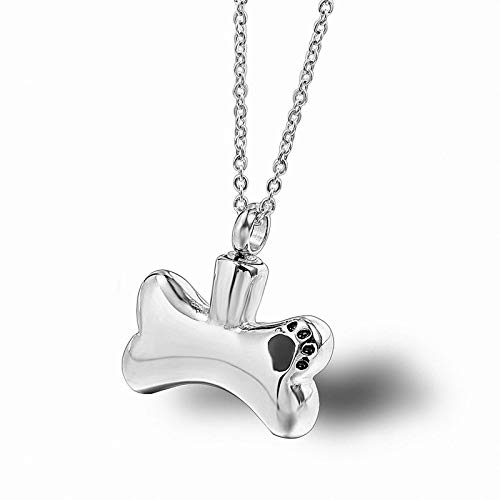 Daesar Colgante Urna Cenizas Hombre Mujer Hueso Perro con Huella Colgante Cenizas Acero Inoxidable Collar Urna Cenizas Plata Negro Huella de Perro Daesar Colgante Urna Cenizas Hombre Mujer Hueso Perro con Huella Colgante Cenizas Acero Inoxidable Collar Urna Cenizas Plata Negro Huella de Perro