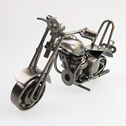 DAMAI STORE Pequeño Modelo De La Motocicleta del Hierro Artesanales De Metal La Decoración del Hogar del Regalo De Cumpleaños Creativo 15cm * 6cm * 7.5cm (Color : Gray) DAMAI STORE Pequeño Modelo De La Motocicleta del Hierro Artesanales De Metal La Decoración del Hogar del Regalo De Cumpleaños Creativo 15cm * 6cm * 7.5cm (Color : Gray)