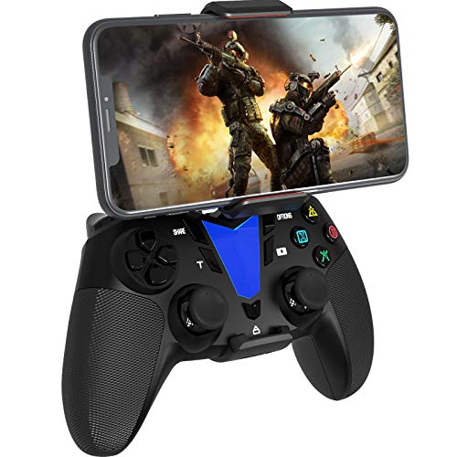 Darkwalker Controlador Móvil iOS Android, Mando Inalámbrico Bluetooth Gamepad para iPhone/iPad/tvOS/Android 10 Cloud Gaming/PS4