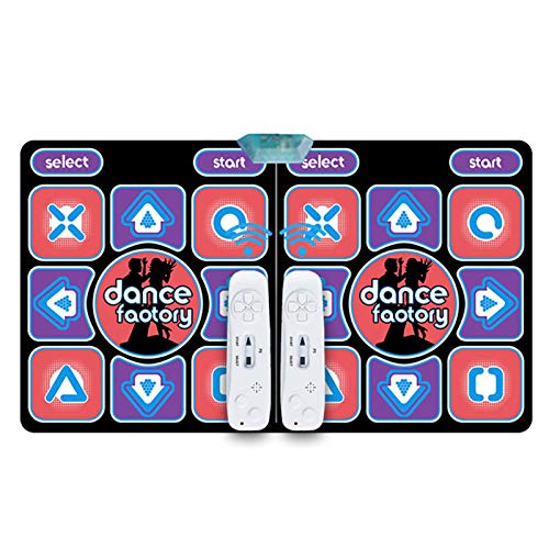 DASNTERED Alfombrilla de baile doble – Alfombrilla de baile USB para juegos de yoga para ordenador HD PVC para TV, manta de carrera 3D para interiores, alfombra de baile doble para casa DASNTERED Alfombrilla de baile doble – Alfombrilla de baile USB para juegos de yoga para ordenador HD PVC para TV, manta de carrera 3D para interiores, alfombra de baile doble para casa