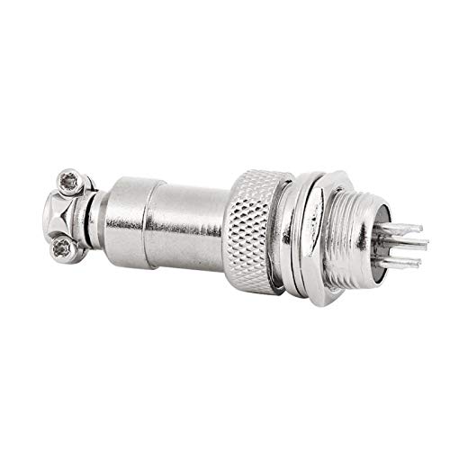 DAUERHAFT Diseño del niquelado del Conector del zócalo del Enchufe del Enchufe M12 de la aviación, para la navegación DAUERHAFT Diseño del niquelado del Conector del zócalo del Enchufe del Enchufe M12 de la aviación, para la navegación