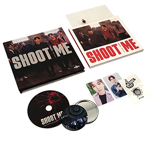 DAY6 3rd Mini Album - SHOOT ME : YOUTH PART 1 [ Bullet Ver. ] CD + Photobook + Clear Card + Tatoo Sticker + Photocard + FREE GIFT / K-POP Sealed