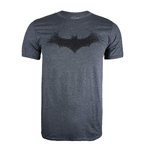 DC Comics Batman-Bat Logo Camiseta, Gris (Dark Heather Dkh), Medium para Hombre DC Comics Batman-Bat Logo Camiseta, Gris (Dark Heather Dkh), Medium para Hombre