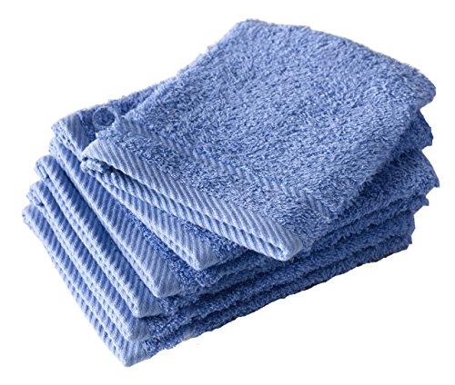 De Witte Lietaer 194824 Lote de 6 Manoplas de baño Algodón Azul 15 x 22 cm De Witte Lietaer 194824 Lote de 6 Manoplas de baño Algodón Azul 15 x 22 cm
