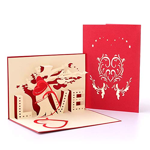 Deesospro® día de la Madre tarjeta,Tarjeta de cumpleaños para mamá, Tarjeta de felicitación pop-up 3D con hermoso papel cortado, regalo para el cumpleaños de mamá, sobre incluido (amor) Deesospro® día de la Madre tarjeta,Tarjeta de cumpleaños para mamá, Tarjeta de felicitación pop-up 3D con hermoso papel cortado, regalo para el cumpleaños de mamá, sobre incluido (amor)