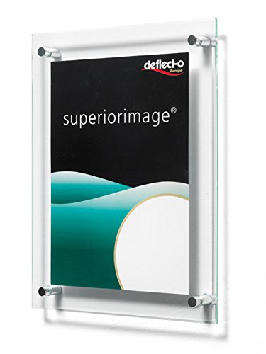 Deflect-o 691290 - Soporte de pared para cartel o menú (acrílico, 216 x 279 mm, con borde biselado) Deflect-o 691290 - Soporte de pared para cartel o menú (acrílico, 216 x 279 mm, con borde biselado)