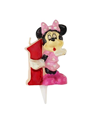 Dekora - Vela de Cumpelaños Infantil 1 Año de Minnie Mouse (346147)