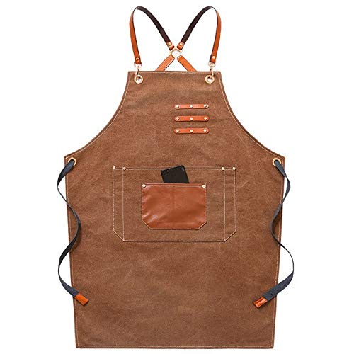 Delantales de Trabajo de Restaurante para Hombres y Mujeres de Moda-Amarillo, Talla única Delantales de Trabajo de Restaurante para Hombres y Mujeres de Moda-Amarillo, Talla única