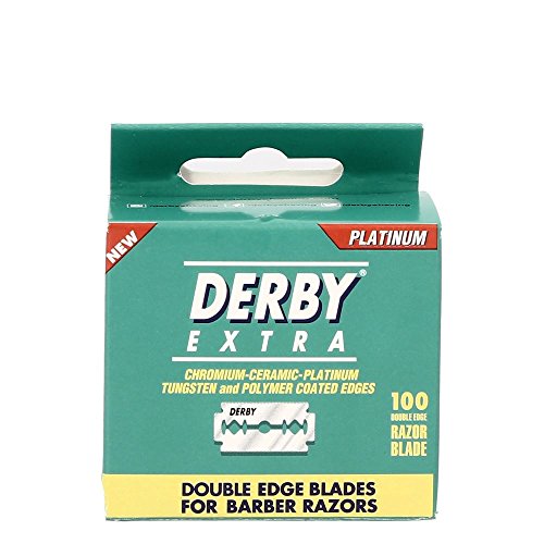 Derby Extra - Cuchillas de afeitar de doble filo de seguridad – Paquete de 100 hojas