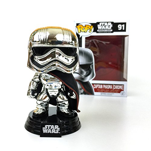 Desconocido Star Wars Captain Phasma Chrome Pop! Smugglers Bounty Exclusive 91 by Unknown