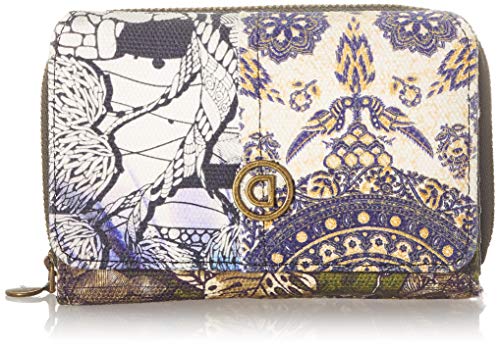 Desigual Accessories Fabric Medium Wallet, Tamaño Mediano. para Mujer, Negro, U Desigual Accessories Fabric Medium Wallet, Tamaño Mediano. para Mujer, Negro, U
