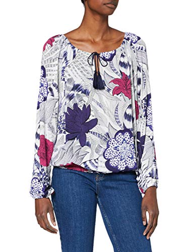 Desigual Blus_Verona, Azul (Navy 5000), X-Large para Mujer