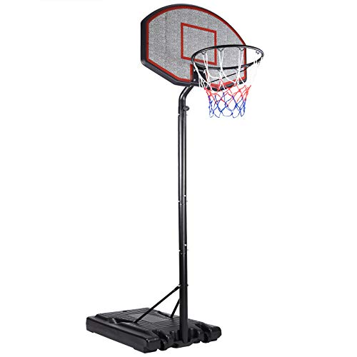 Deuba Canasta de baloncesto móvil con ruedas y altura ajustable hasta 310 cm | juego y deporte para exterior e interior