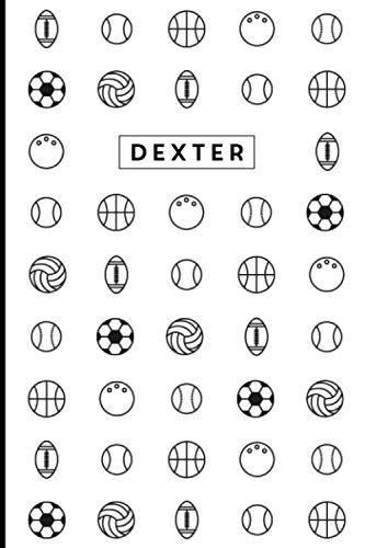 Dexter: Personalized Sports Design Journal and Diary Notebook, Medium Ruled, 100 pages, Gift for Dad, Son, Boy, His Birthday, Christmas, Father's Day Dexter: Personalized Sports Design Journal and Diary Notebook, Medium Ruled, 100 pages, Gift for Dad, Son, Boy, His Birthday, Christmas, Father's Day