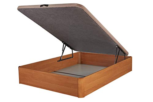 DHOME Canape Abatible Tapizado 3D Cerezo con Apertura Normal o Lateral Esquinas Macizas de Haya canapé Madera Nogal (150x190 30mm) DHOME Canape Abatible Tapizado 3D Cerezo con Apertura Normal o Lateral Esquinas Macizas de Haya canapé Madera Nogal (150x190 30mm)