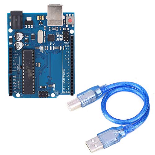 Dibiao Módulo R3 Conveniente para Presionar Placa de Desarrollo de Microordenador de Un Solo Chip Atmega328 con Cable Usb Placa de Desarrollo 328P 16U2 para Que Los Principiantes