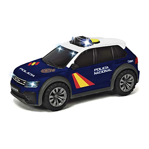 Dickie - Policía Nacional Vehículo SUV Volkswagen Tiguan 25 cm, luz y sonido (Dickie 1154013)