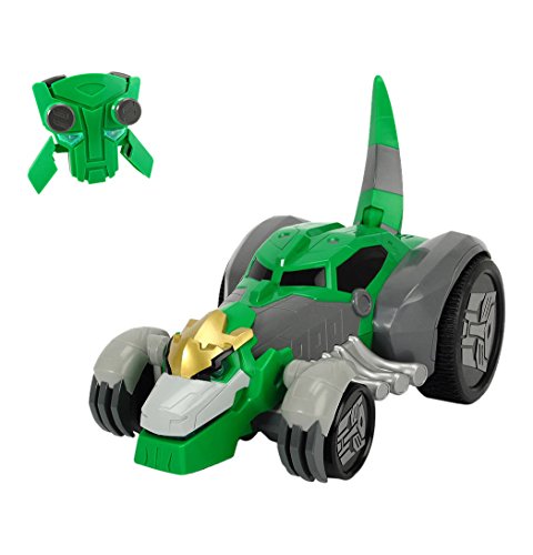 Dickie   Toys 203116000 - RC Rumble Grimlock, vehículo Transformers teledirigido Incluye Pilas, 29,5 cm