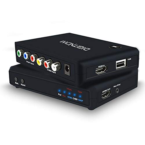 DIGITNOW!HD Game Capture / Dispositivo de captura de video HD, 1080P conversor de video HDMI / grabadora de adaptador, compatible con entrada HDMI / YPbPr / CVBS y salida HDMI