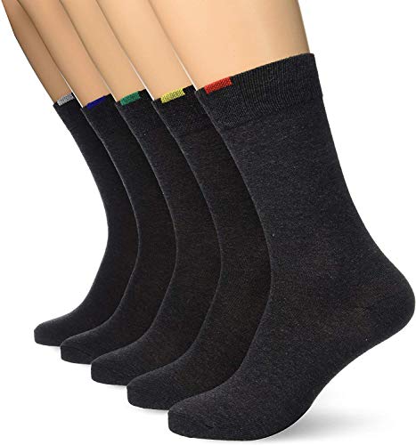 DIM 04CU, Calcetines Para Hombre, Gris (Gris Moyen), 39-42, Pack de 5 DIM 04CU, Calcetines Para Hombre, Gris (Gris Moyen), 39-42, Pack de 5
