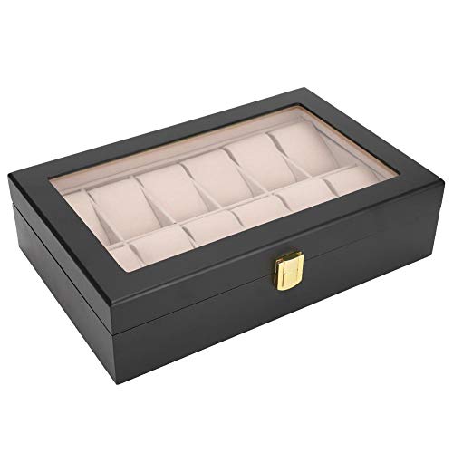 Dioche 【2021 Promoción de año Nuevo】 Caja de Almacenamiento de Reloj, Caja de Almacenamiento de Reloj de Vitrina de Reloj de 12 Rejillas, para Ministerio del Interior Dioche 【2021 Promoción de año Nuevo】 Caja de Almacenamiento de Reloj, Caja de Almacenamiento de Reloj de Vitrina de Reloj de 12 Rejillas, para Ministerio del Interior